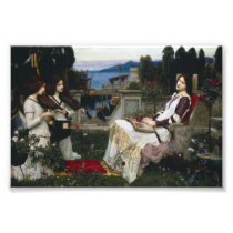 Saint Cecilia Serenaded by Angels with Violins Photo Print