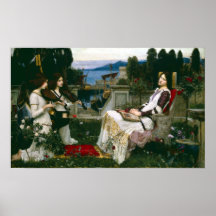 Saint Cecilia with Angel Musicians Poster