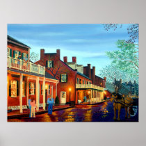 Saint Charles Cityscape II Landscape Oil Painting