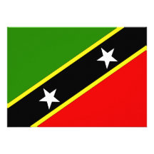 Saint Christopher Nevis Flag Personalized Invitation