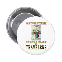 SAINT CHRISTOPHER PINBACK BUTTON