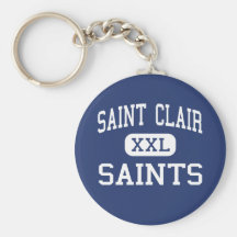 Saint Clair - Saints - High - Saint Clair Michigan Keychain