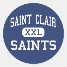 Saint Clair - Saints - High - Saint Clair Michigan Stickers