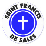 Saint Francis de Sales Round Sticker