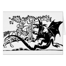 Saint George & The Dragon Greeting Card