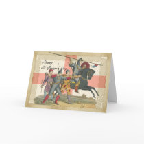 Saint George's Day card, St. George, Knight