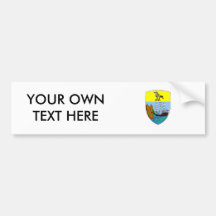 Saint Helena Coat of Arms Bumper Stickers