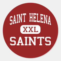 Saint Helena - Saints - High - Saint Helena Round Stickers
