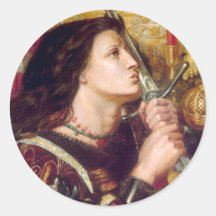 Saint Joan of Arc Round Stickers