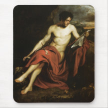 Saint John The Baptist In The Wilderness Mouse Pads