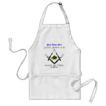 Saint John's #51 Knife and Fork Crew #1 w/name Apron