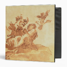 Saint Joseph adoring the Christ Child (pen, ink, b Vinyl Binder