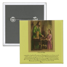 Saint Joseph Prayer Pinback Button