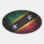 Saint Kitts and Nevis Flag Firework stickers