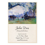 Saint-Lazare Station, Normandy Train, Claude Monet Business Card Templates