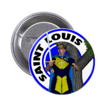 Saint Louis IX King of France Pinback Button
