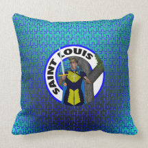 Saint Louis IX Throw Pillow