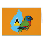 Saint Lucia Amazon Flag Greeting Card