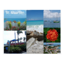 Saint Maarten Photo Collage by Khoncepts Post Cards