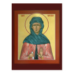 Saint Macrina Prayer Card Postcards