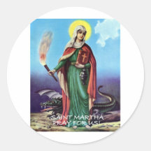 SAINT MARTHA ORIGINAL DRAGON LADY STICKER