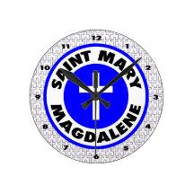 Saint Mary Magdalene Round Clock