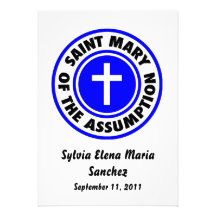 Saint Mary of the Assumption Invite