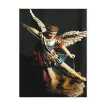 Saint Michael & Prayer Angel Postcard