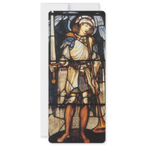 Saint Michael (stained glass) by Burne Jones Personalized Invite