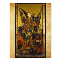 Saint Michael Vanquishing the Devil Post Card
