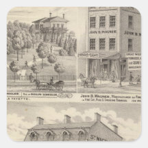 Saint Nicholas Hotel, La Fayette Stickers
