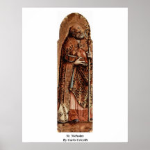 Saint-Nicolas par Carlo Crivelli Affiches