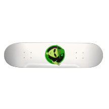 Saint Patrick's Day Alien Skateboard