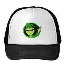 Saint Patrick's Day Alien Trucker Hats