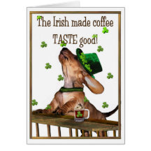 Saint Patrick's Day Irish Coffee Greeting Cards