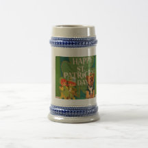 Saint Patricks Day Mug with Terrier Dog Dolce