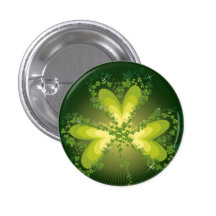 Saint Patrick's Day Shamrock Lucky Clovers Button