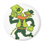 Saint Patrick's Irish Man Drinking Beer magnets