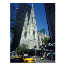 saint patrick's taxi postcard