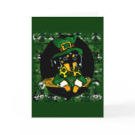 Saint Patty  Dachshund Greeting Card