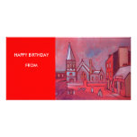 SAINT PAULS CHURCH WHITLEY BAY IN CIRCA 1900 PHOTO GREETING CARD