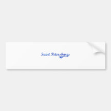Saint Petersburg City Classic Bumper Stickers