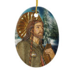 Saint Rocco Oval Prayer ornaments