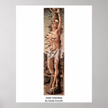 Saint SebastiAn. Par Carlo Crivelli Affiches