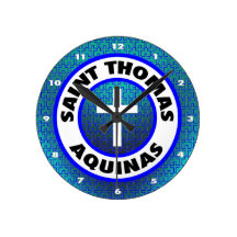Saint Thomas Aquinas Round Wall Clock