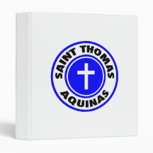 Saint Thomas Aquinas Vinyl Binders