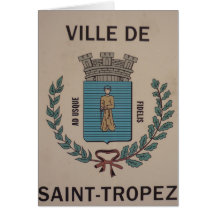 saint tropez ville greeting card