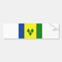 Saint Vincent Flag Bumper Stickers
