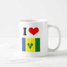 Saint Vincent Flag Coffee Mugs