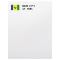 Saint Vincent Flag Letterhead Design